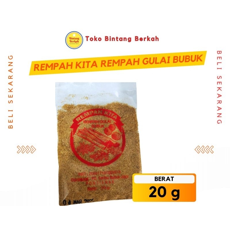 

Rempah Gulai Bubuk merk Rempah Kita