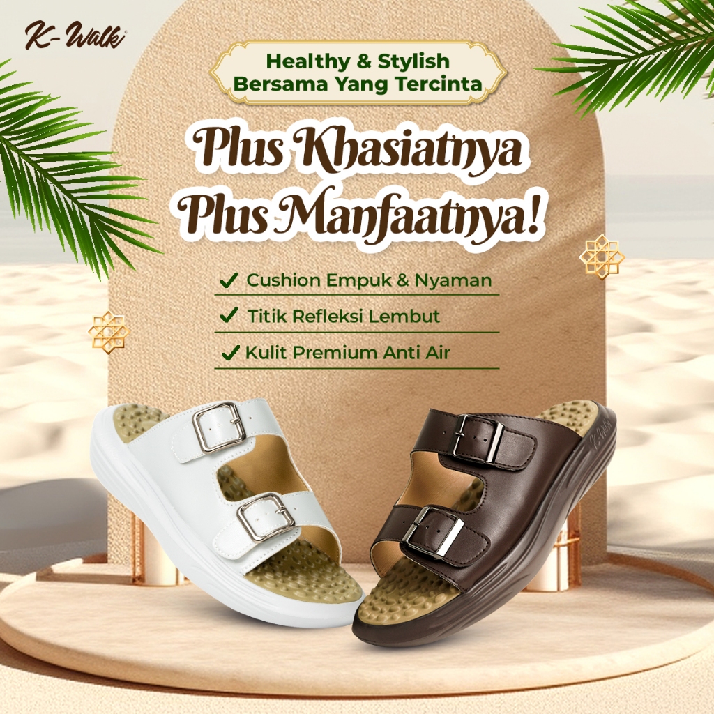 Jaco K-Walk Sendal Kesehatan Sendal Terapi Kesehatan Sendal Refleksi Sendal Akupuntur Sendal Rematik Kwalk-1