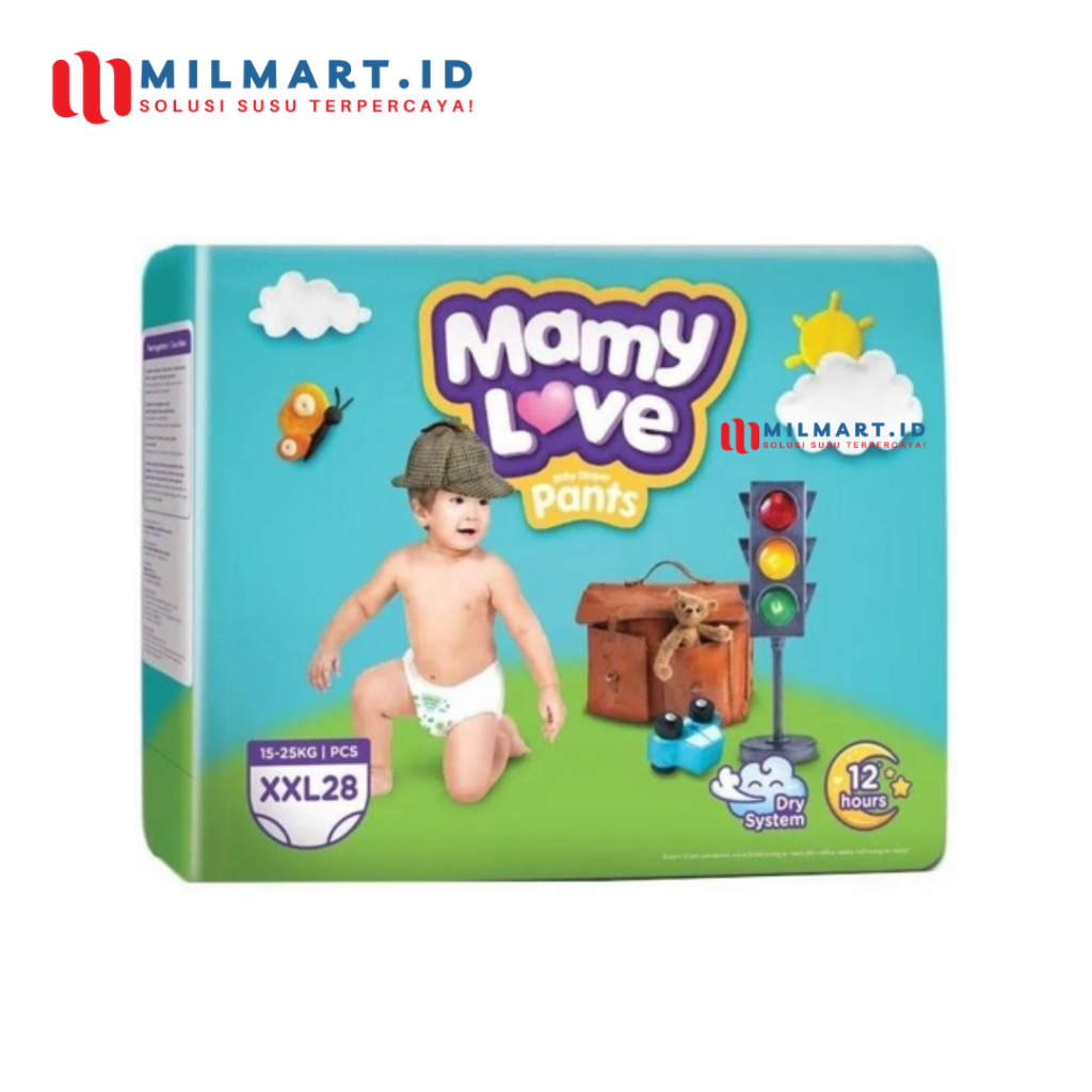 MAMY LOVE PANTS BABY DIAPERS XXL 28 POPOK CELANA BAYI MAMYLOVE