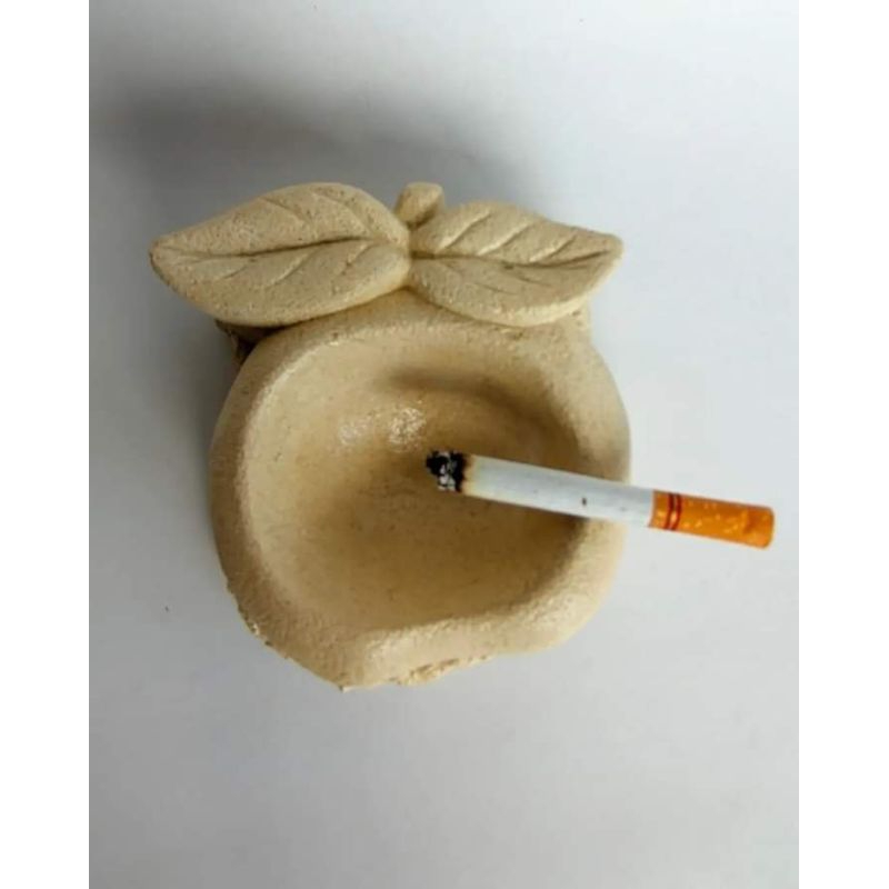 asbak ukir batu alam motif buah