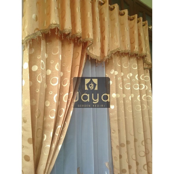 GORDEN SET PONI gorden pintu dan jendela polkadot poni pisah