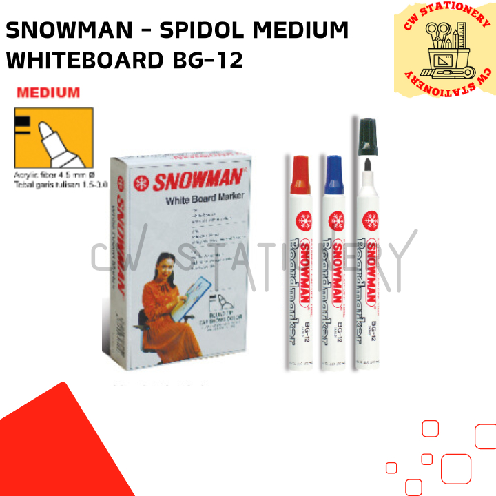 

Snowman - Spidol Papan Tulis / Whiteboard Marker BG-12