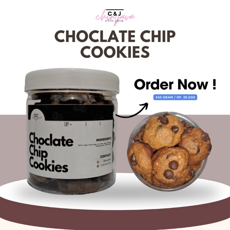 

Choco Chips Mini Cookies - Original Coklat (250 Gram) - Chin.Java