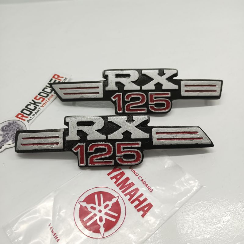 emblem yamaha rx125 rxk 125 emblem box aki rx 125 rx125 twin logo box aki rx125