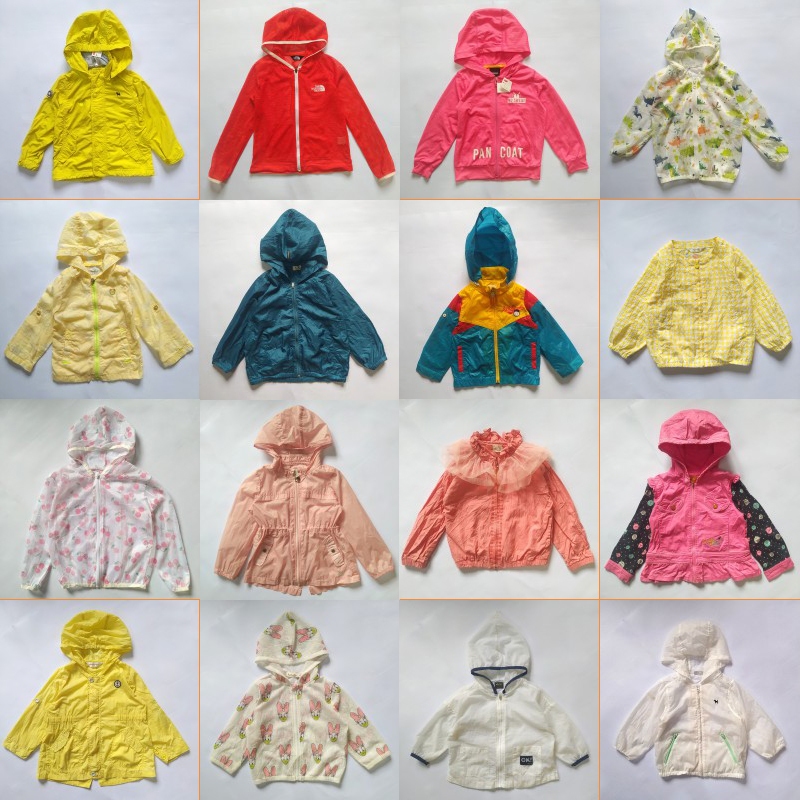 Jaket Preloved PL Second Running Casual Outdoor Parasut Anak Perempuan Laki - Laki 1-2-3-4-5 Tahun