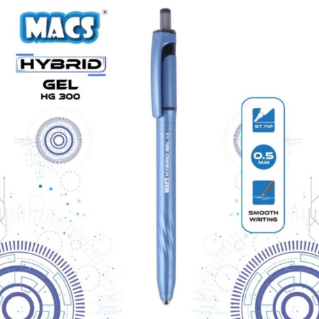 

Pulpen Hybrid Gel Pen 0.5mm Balpen Hybrid Gel Cetek 0.5 MACS HG - 300 - Pena Cetek 0.5 MACS HG - 300 - Balpen HG - 300 MACS 0.5 MM - Harga 1 Pcs