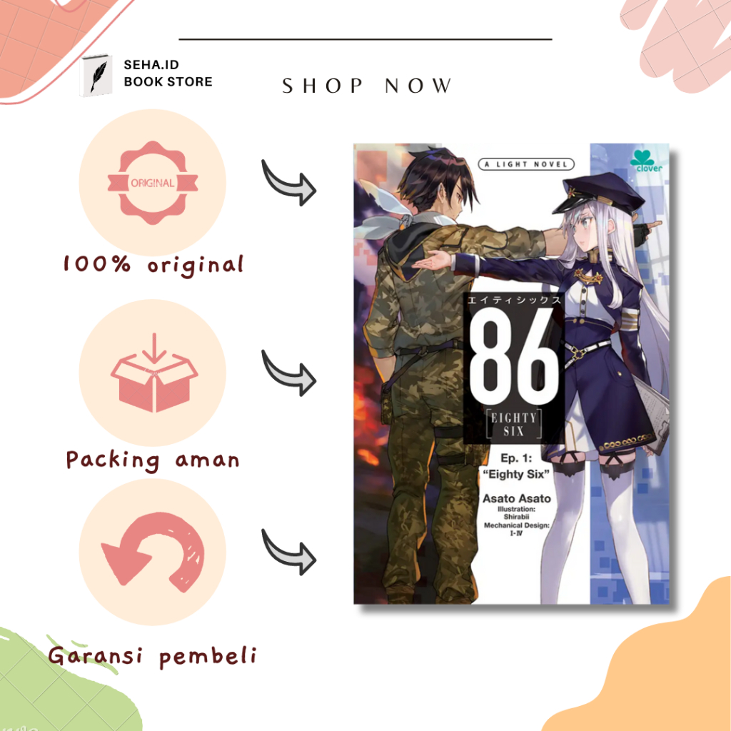 Buku Light Novel Eighty Six Ep. 1: Eighty Six
