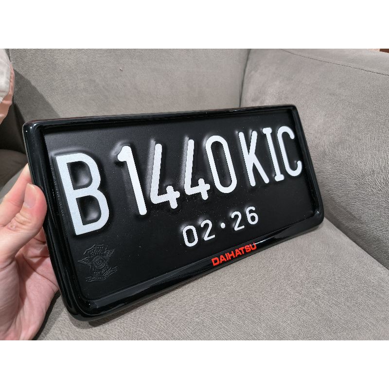 Frame plat nomor jdm untuk mobil daihatsu, sirion , terios , xenia