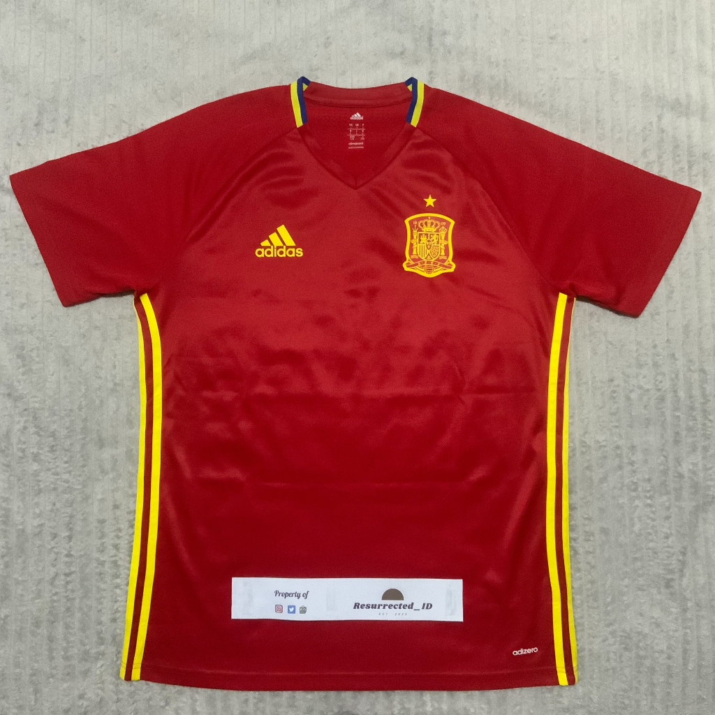 Jersey Bola Spain Spanyol EURO 2016 Training Player Issue Adizero Original Adidas Football