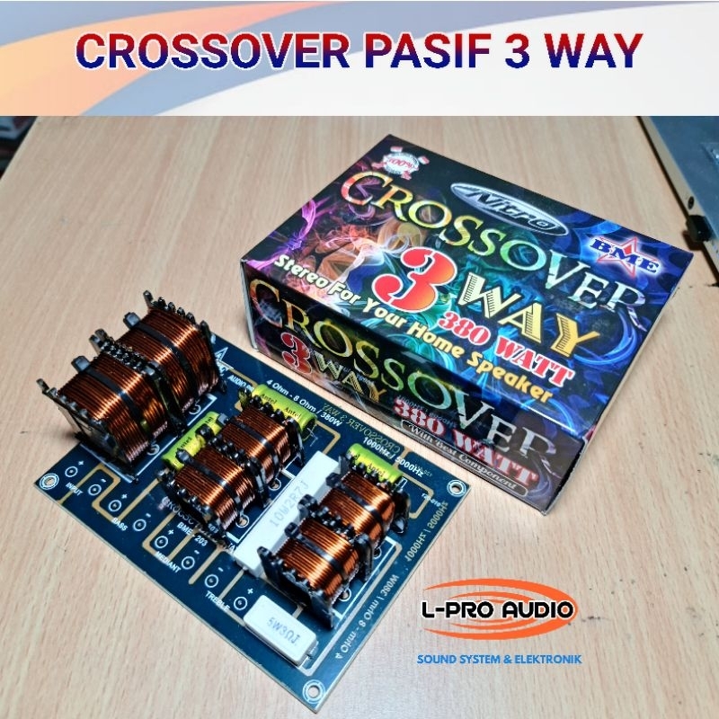 Kit Crossover pasif 3 way bass midle treble