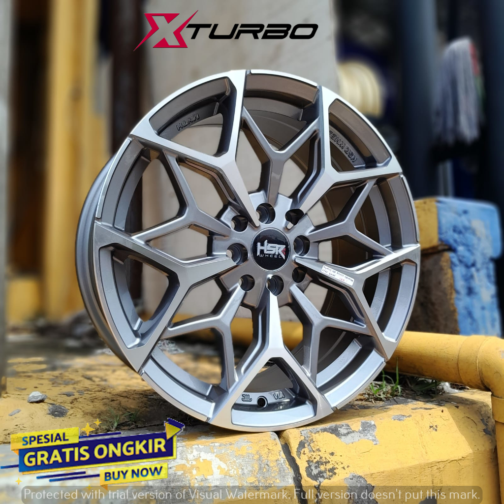 PELEK RACING MOBIL AVANZA XENIA LIVINA RING 17 HSR MYTH01 WARNA GREY POLIS MURAH IMPORT BISA KREDIT