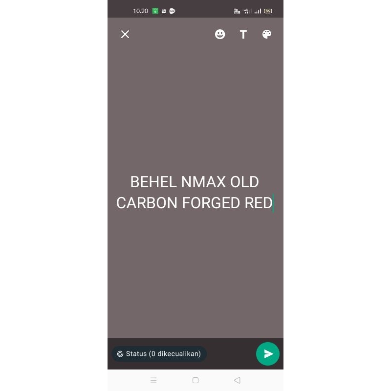 BEHEL NMAX OLD CARBON FORGED RED