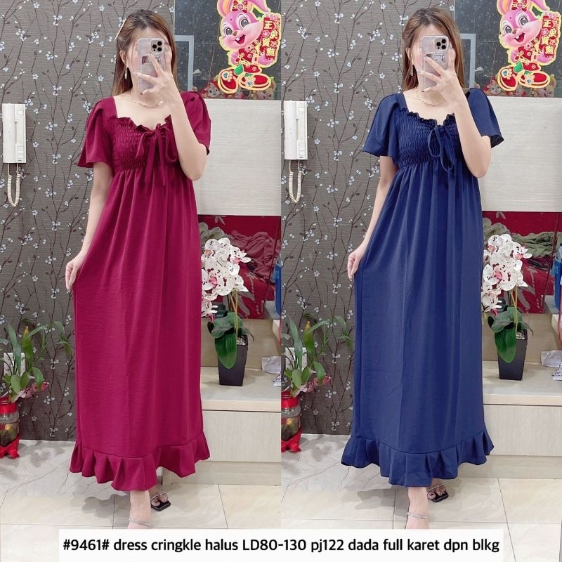 9461 dress cringkle mooza