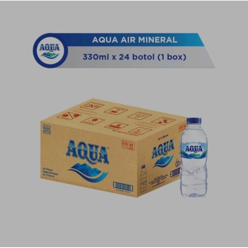 

Aqua Botol Mini 330ML 1Dus