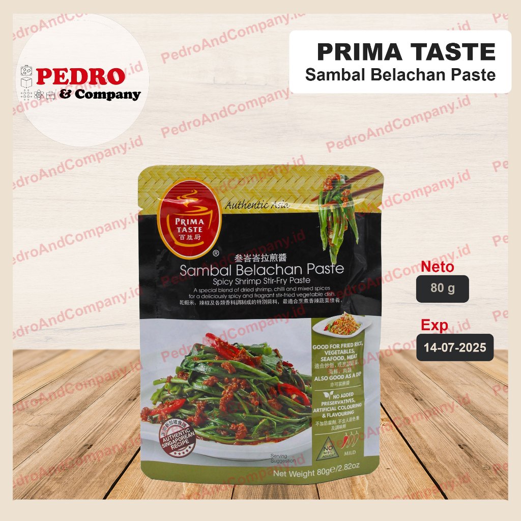 

Prima Taste Sambal Belachan paste 80 gram sambel belacan spicy shrimp