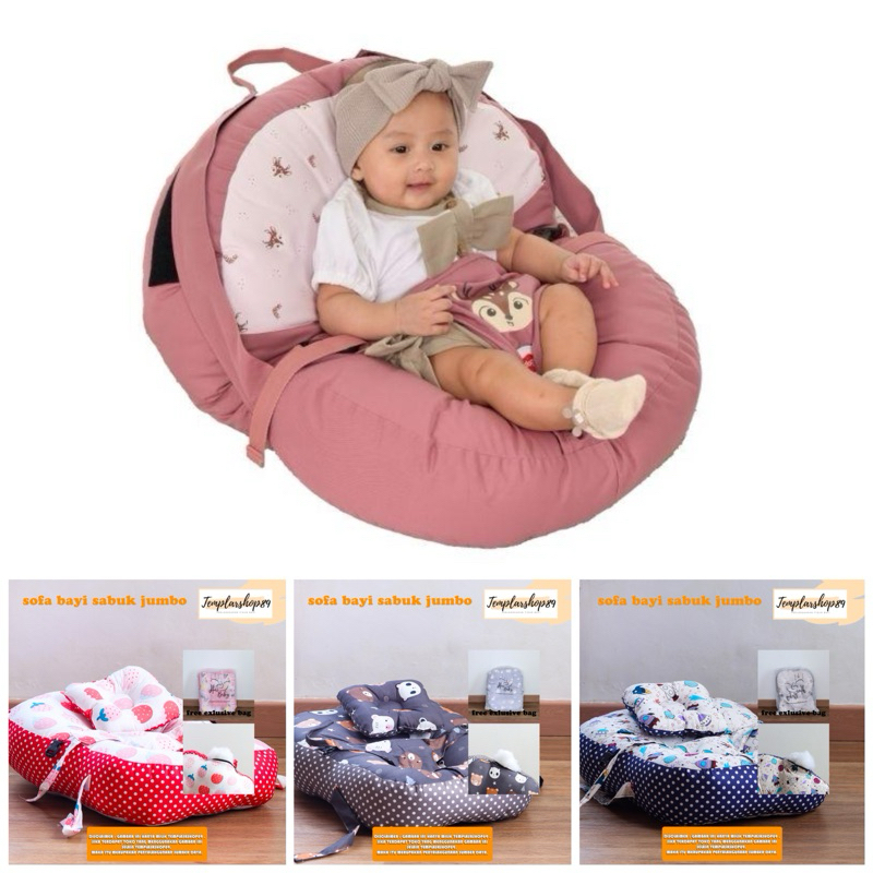 sofa bayi multifungsi / sofa bayi gesper jumbo / sofa bayi duduk jumbo