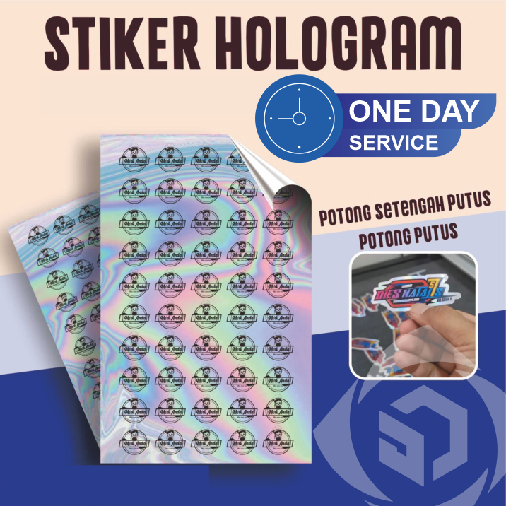 

STICKER LABEL HOLOGRAM A3+ (PRINT + KISS CUT)