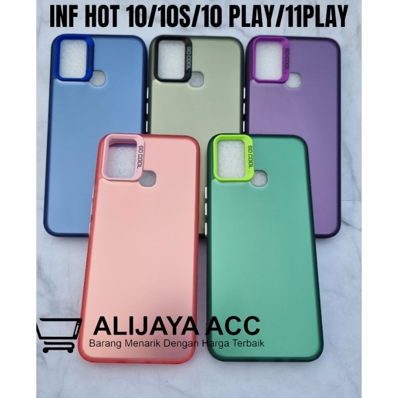 Softcase/HardCase IMD HP INFINIX HOT 10/10S/HOT 10 PLAY/HOT 11 PLAY CASE HYBRID IMD COLOR PLATE HOLO