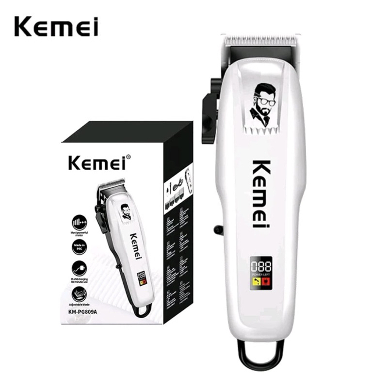 Alat cukur rambut KEMEI PG 809A Professional hair clipper elektrik rechargeable