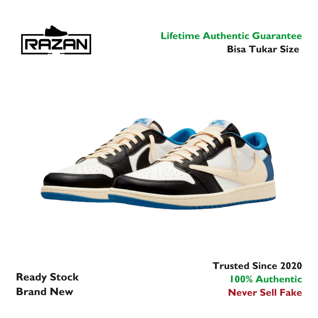 Air Jordan 1 Low Travis Scott Fragment 100% Authentic Original