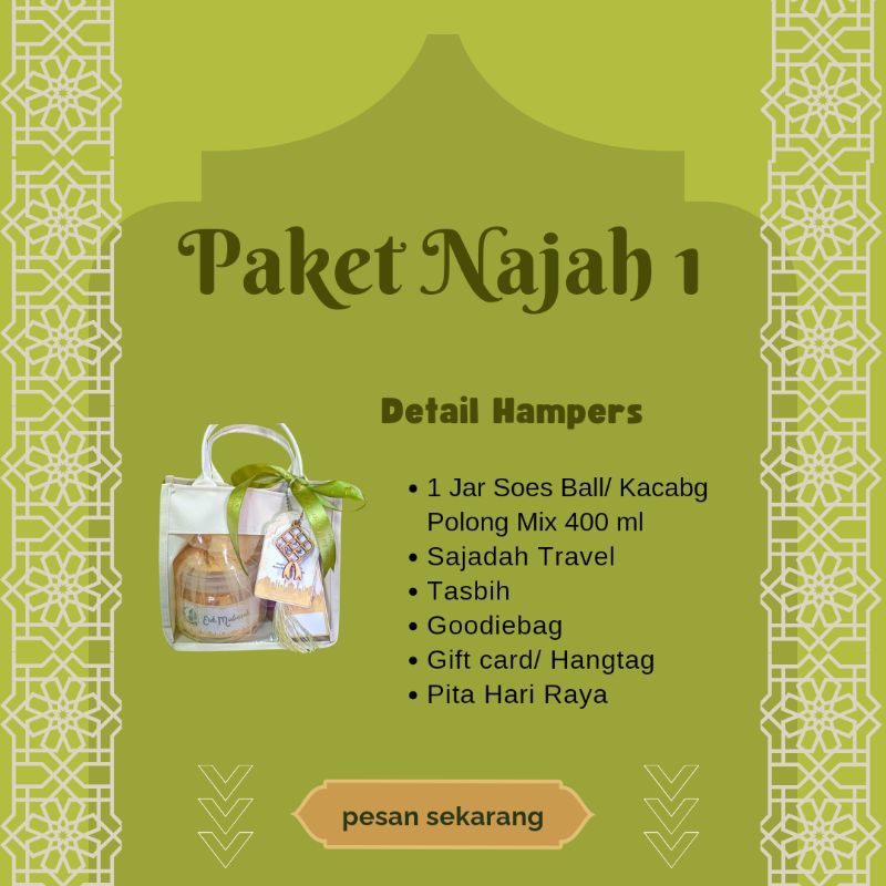 

Paket Hamper Ramadhan/ Lebaran Idul Fitri Najah 1