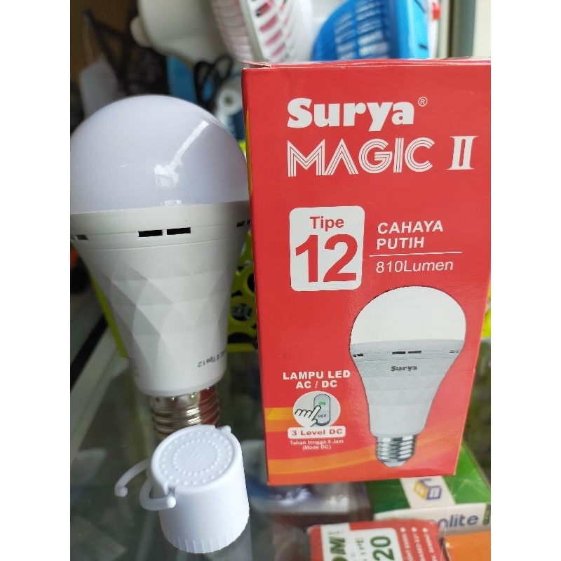 LAMPU LED EMERGENCY SURYA 12 WATT LAMPU MAGIC AC DC 12 WATT