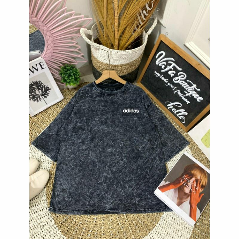 Kaos Adidas oversize lengan 7/8