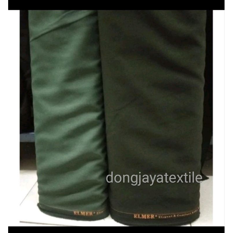 BAHAN KAIN SERAGAM BAJU DAN CELANA TNI AD PDH PDL (ELMER) 100%ORIGINAL