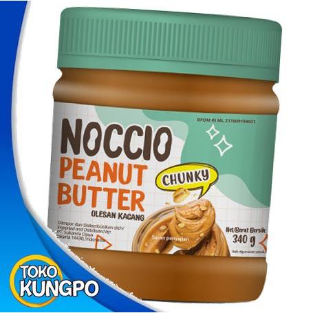 

Noccio | Peanut Butter Chunky | Olesan Kacang | 340 gram