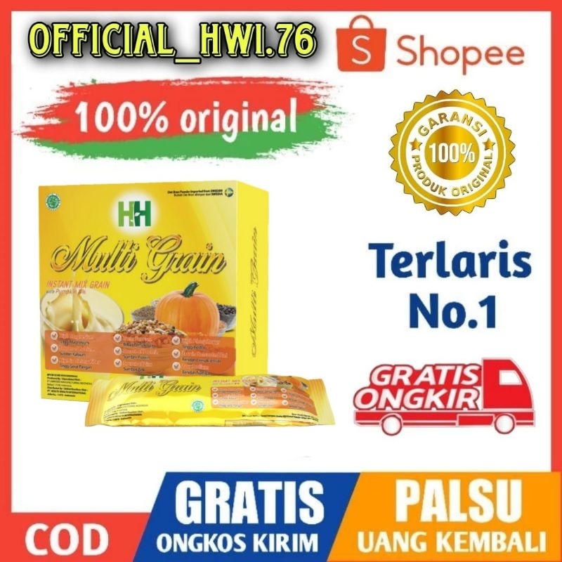 HH Multigrain Multi grain Original BPOM 100% Kemasan BOX ISI 20 Saset