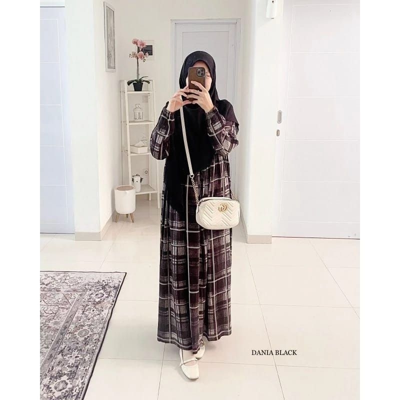 DANIA DRESS BY LATASHA OUTFIT | RAYON VISCOSE | READY STOCK