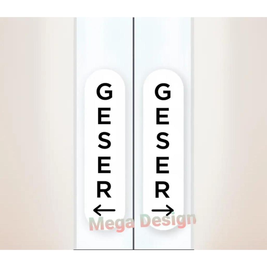 

Geser Aklirik Papan Tempelan Pintu Acrylic Label Akrilik - Rambu Akrilik