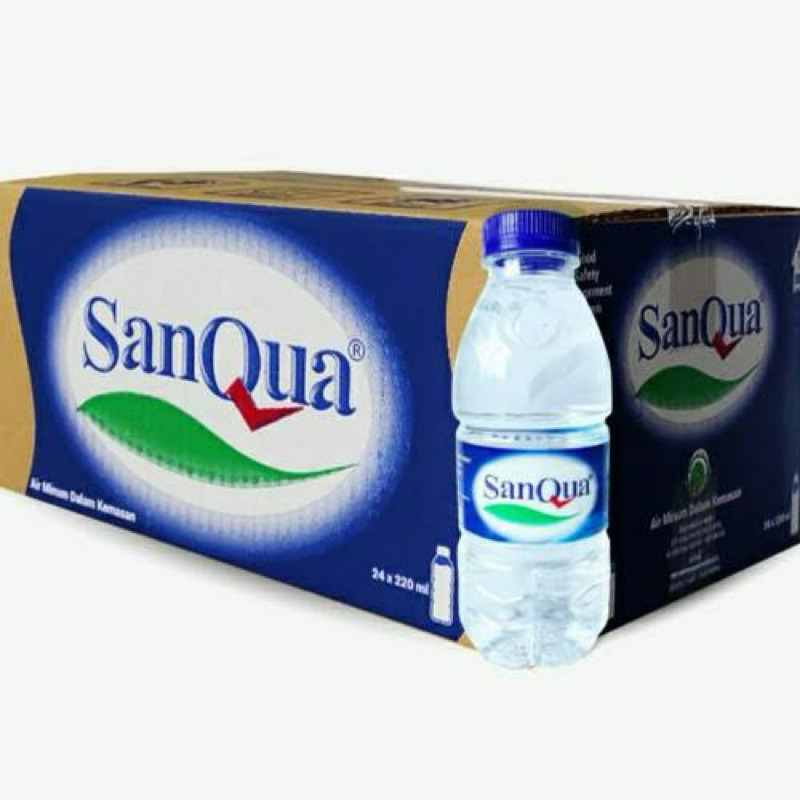 

SanQua Air Mineral botol 220ml isi 24 botol