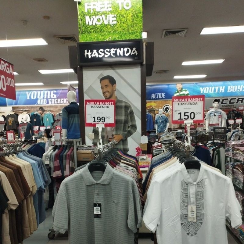 HASSENDA KEMEJA/T-SHIRT PRIA ORIGINAL PROMO