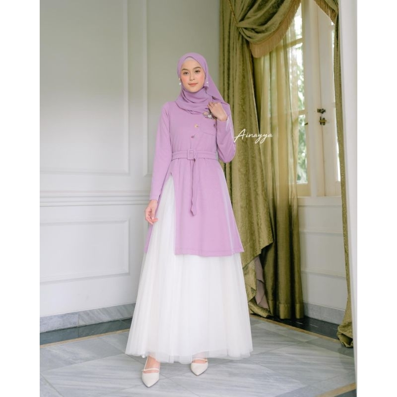 Clemira Dress Ainayya ORI Free Hijab