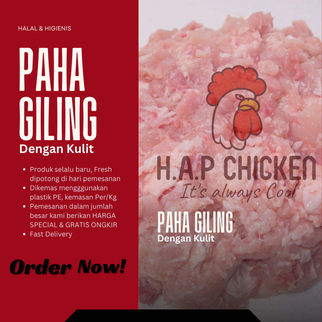 

Daging Ayam Giling Paha Dengan Kulit