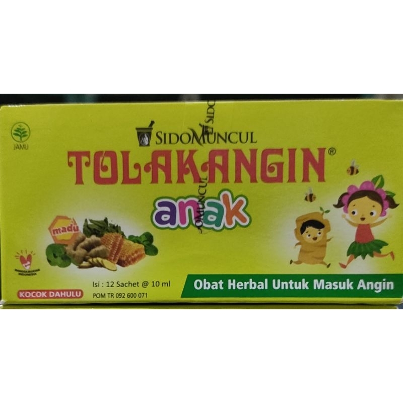 

Tolak angin anak Sido muncul 1 box isi 12 sachet ED juli 26