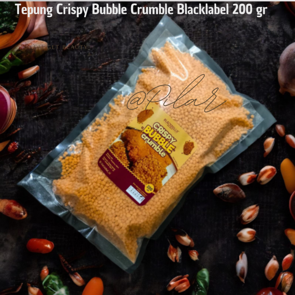

Tepung Crispy Bubble Crumble 200gr Blackbells Tepung Bubble