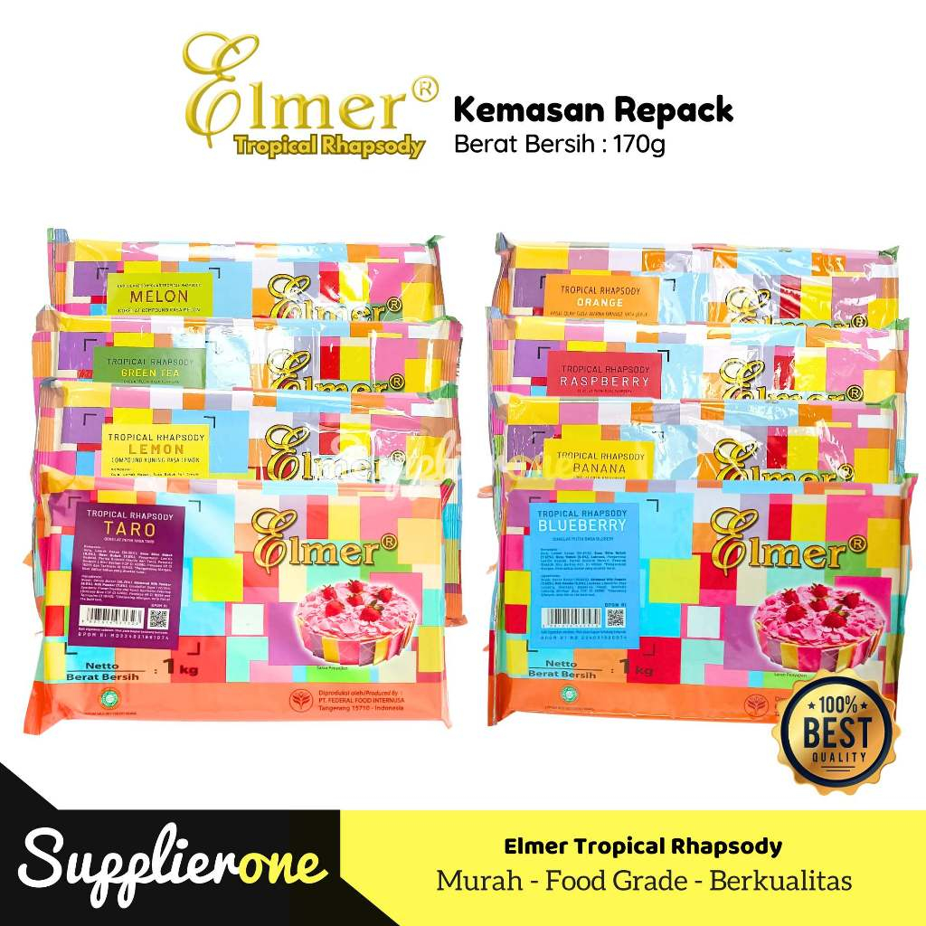 

Elmer Tropical Rhapsody Repack 170gr / Cokelat Batang Elmer Repack / Elmer Tropical Rhapsody Taro / Elmer Tropical Rhapsody Strawberry / Elmer Tropical Rhapsody Blueberry