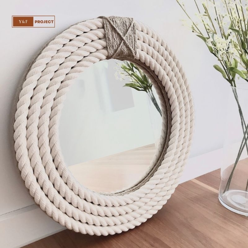 Cermin Bulat Dinding diameter 20&30cm Cermin Aesthetic Cermin Gantung Cermin Tapi Nylon Cermin Unik