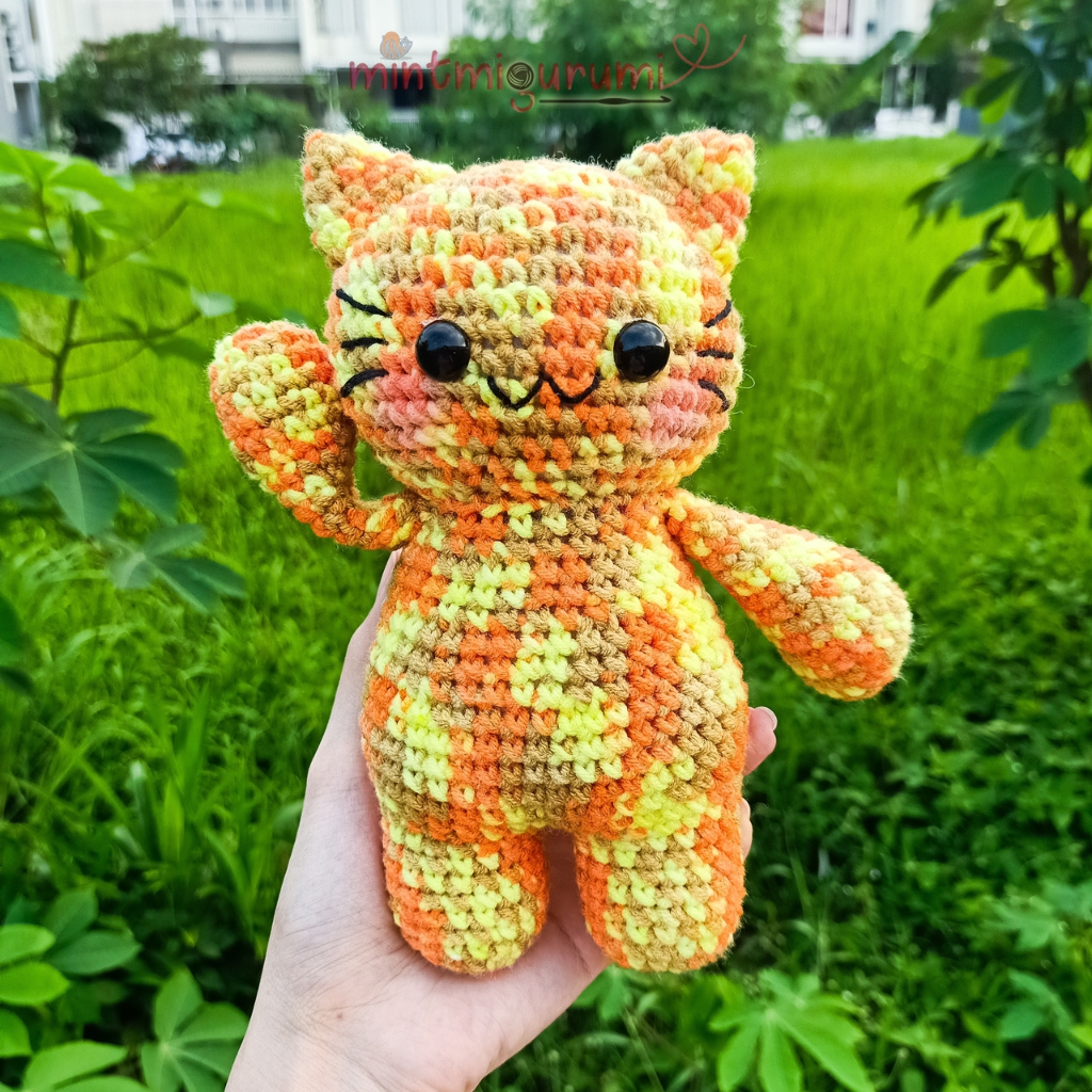 Chonky Cat / Kucing Jumbo - Amigurumi / Boneka Rajut