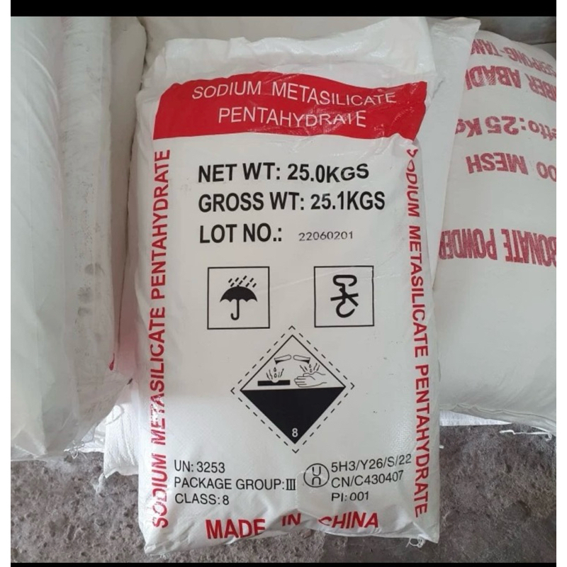 

Sodium Metasilicate Pentahydrate / Simet Penta China - 1 kg