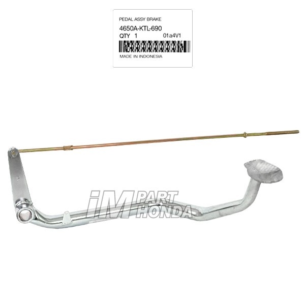 BESI PEDAL / STEP PIJAKAN KAKI REM BELAKANG SUPRA X 125 TROMOL / FIT NEW - REVO 100 LAMA OLD - KARIS