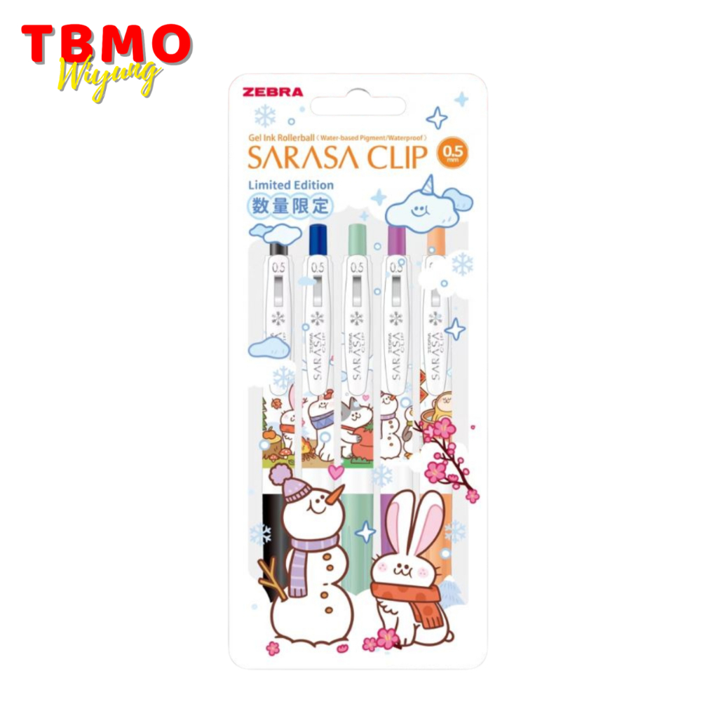 

TBMO Bolpen Sarasa Winter Animal Limited Edition Clip 0.5 Set 5 Pcs
