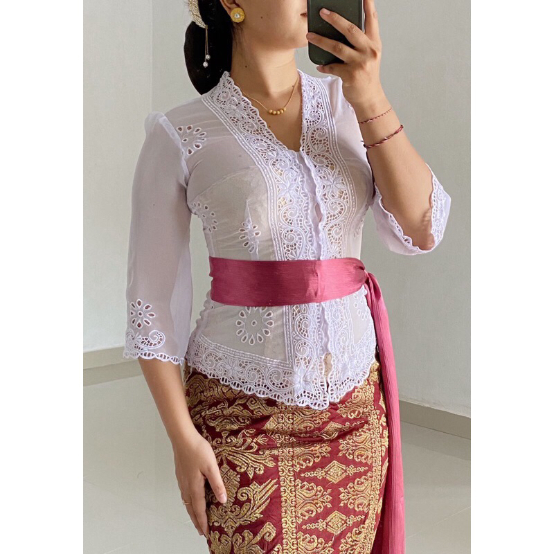 WKB || Kebaya Bordir Maharani Lonceng || Kebaya Bali Modern || Kebaya Bordir Tangan Panjang || Kebay