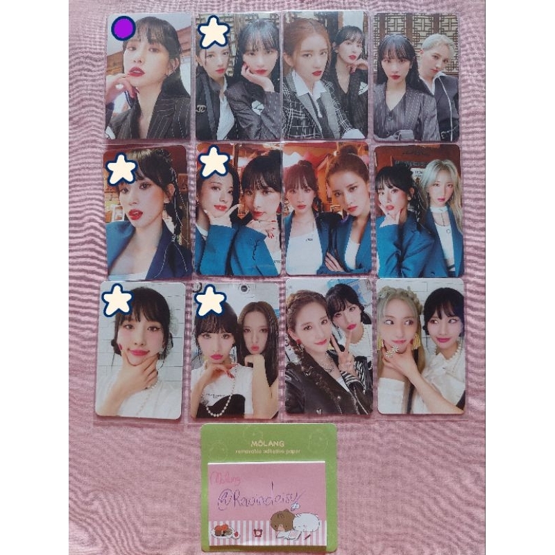 (baca deskripsi) wts want to sell take all pc photocard official wjsn seola wjsn the black my attitu