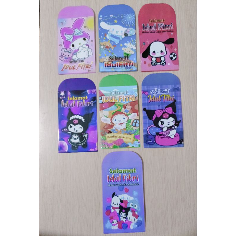 

Amplop lebaran motif sanrion and friends/amplop lebaran idul fitri