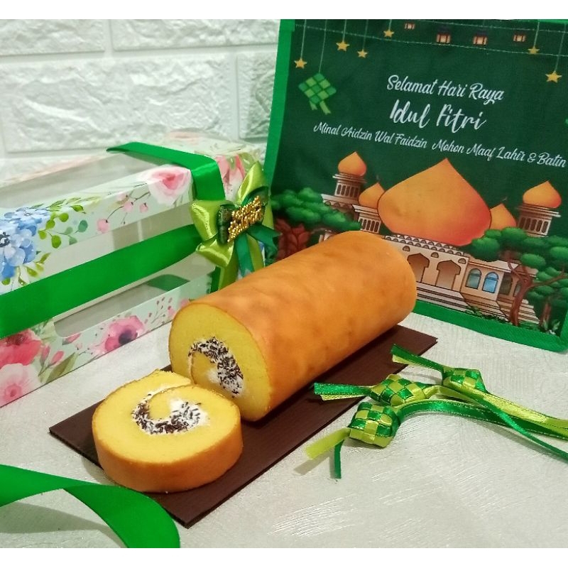 

Bingkisan Hampers Bolu Gulung PREMIUM Idul Fitri ekonomis 1