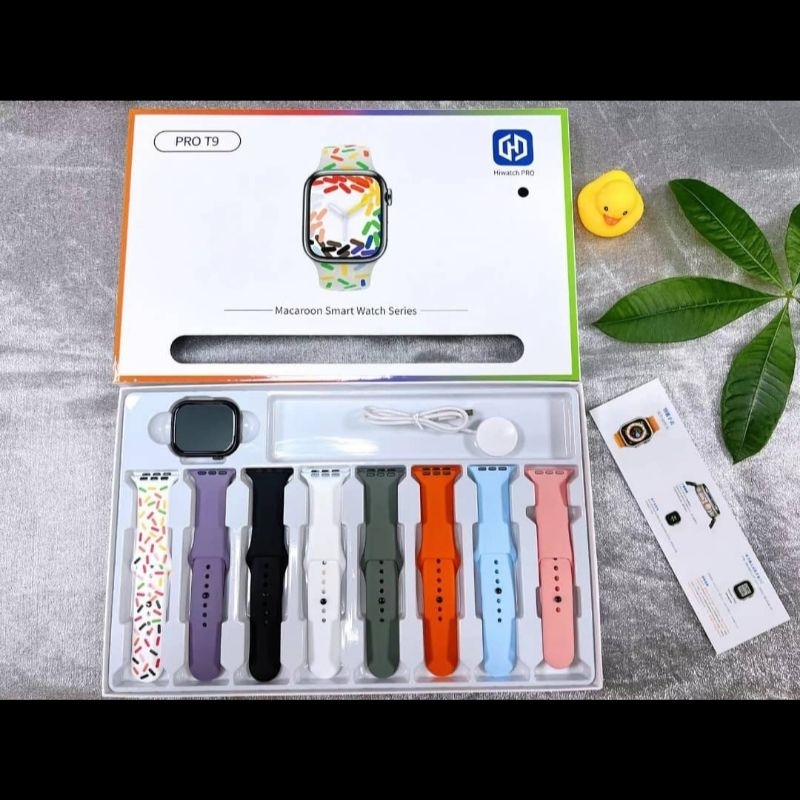 Jam tangan smartwatch pro T9 8 tali cadangan smart watch fundo kalkulator games telephone