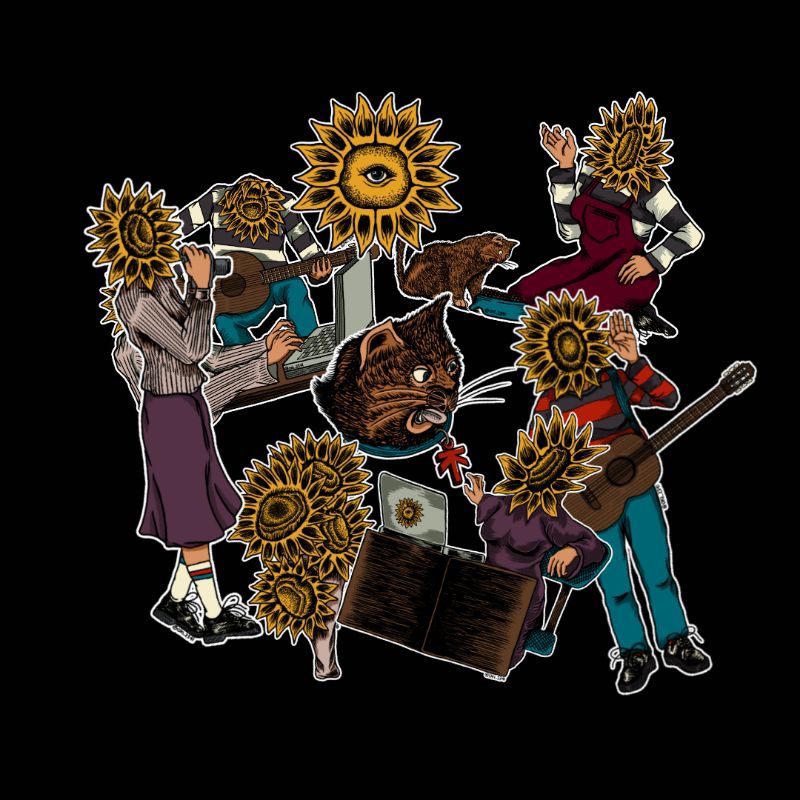 

STICKER CUSTOM (SUNFLOWERS DIECUT)